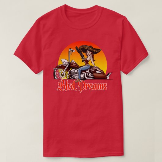 ローライダーオートバイブルバード Tシャツ (デザイン正面)