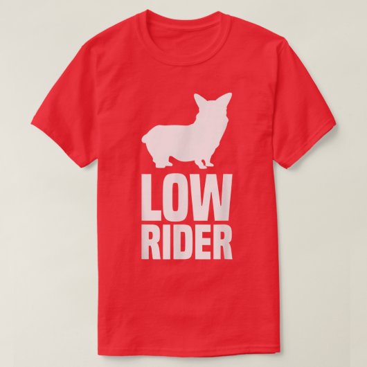 ローライダーコーギウェルシュコーギーペンブローク Tシャツ (デザイン正面)