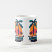 ローライダーサザンカリフォルニアクルススタイル カラフル コーヒーマグカップ (中央)