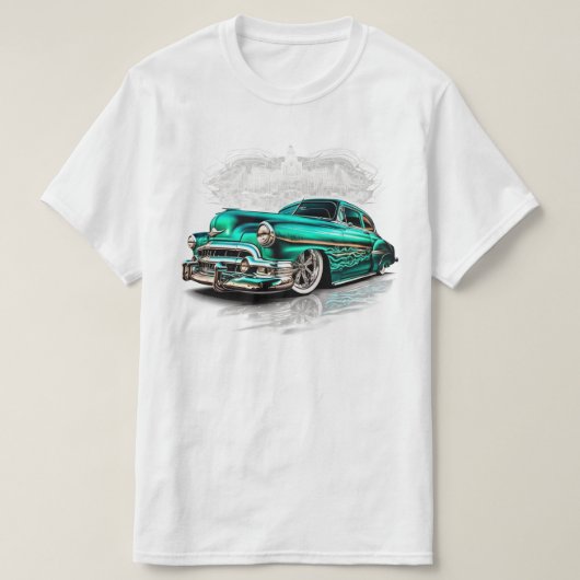 ローライダーボムシボレーChevyローライダーアート Tシャツ (デザイン正面)