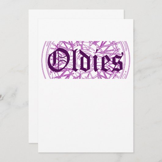 ローライダーリムオルドイズ旧校時代 招待状 (正面/裏面)