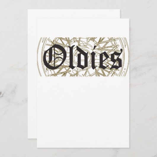 ローライダーリムオールディズオールドスクールローライダー 招待状 (正面/裏面)