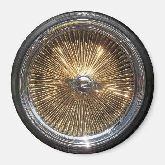 ローライダーワイヤホイールスポークリム磁石 マグネット (正面)