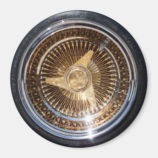 ローライダーワイヤホイールリム磁石 マグネット (正面)