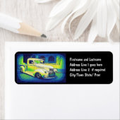 ローライダーヴィンテージ自動車 ラベル (インサイチュ)