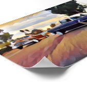 ローライダー爆弾クルーズローライダークルージング車 ポスター (角)