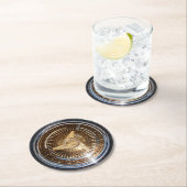 ローライダー金ゴールドワイヤホイールローライダーリムタイヤ ラウンドペーパーコースター (インサイチュ)