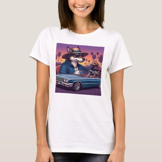 ローライダー・ウルフィー Tシャツ (正面)