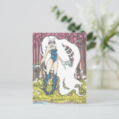 ローラカートゥーンバグ妖精ファンタジーアートポストカード ポストカード (スタンド正面)