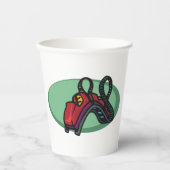 ローラコースターテーマパークライド 紙コップ (正面)