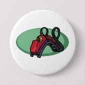 ローラコースターテーマパークライド 缶バッジ (正面)