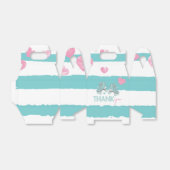 ローラスケートで滑るパステル誕生日サンキュー フェイバーボックス (折り畳みなし)