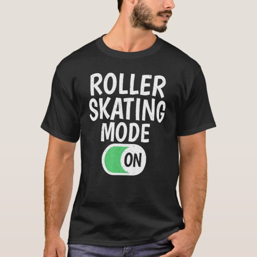 ローラスケートで滑るモードのローラスケートで滑る Tシャツ (正面)