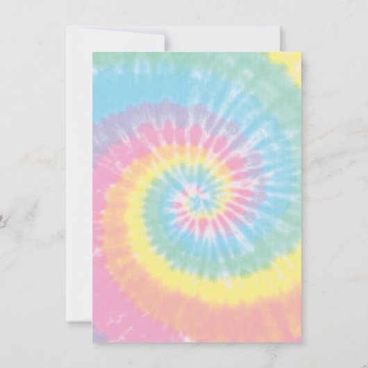 ローラスケートで滑るレトログリッターヒッピー誕生日 招待状 (裏面)