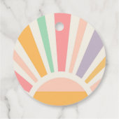 ローラスケートで滑る誕生日レトロスケート感謝していロリン フェイバータグ (裏面)