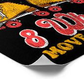 ローラスケートで滑る4ホイール体8ホイールを移動 ポスター (角)