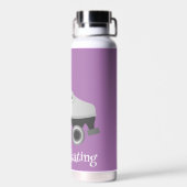 ローラスケートで滑るThor銅真空絶縁 ウォーターボトル (背面)