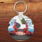 ローラスケートケーキ キーホルダー (正面)