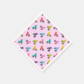 ローラスケートスケートで滑るデザインナプキンス スタンダードカクテルナプキン (角)