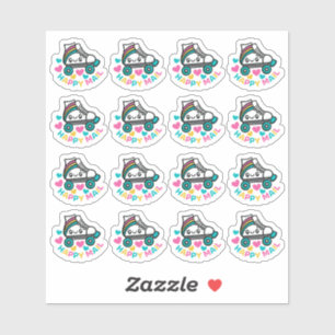 ローラスケートハッピーメカスタムールカットビニールシール シール