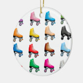 ローラスケートパタカラフルーンレトロローラスケート セラミックオーナメント (左)