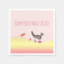 ローラスケートペット紙パーティーナプキン スタンダードカクテルナプキン