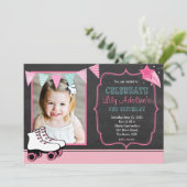 ローラスケートペンダント誕生日招待状 招待状 (スタンド正面)