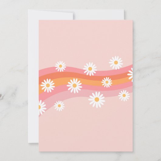 ローラスケートレトログルーヴィ誕生日招待状 招待状 (裏面)