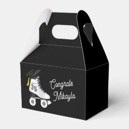 ローラスケート卒業パーティースケートで滑るリンクブラック フェイバーボックス