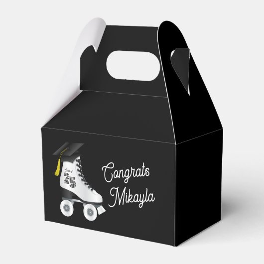 ローラスケート卒業パーティースケートで滑るリンクブラック フェイバーボックス (正面サイド)