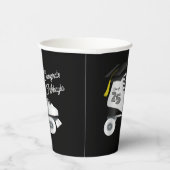 ローラスケート卒業パーティースケートで滑るリンクブラック 紙コップ (右)