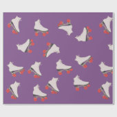 ローラスケート模様包み紙 ラッピングペーパー (フラット)