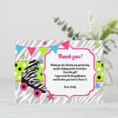 ローラスケート誕生日サンキューカードネオン サンキューカード (スタンド正面)