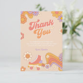 ローラスケート誕生日サンキューカード サンキューカード (スタンド正面)