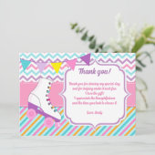 ローラスケート誕生日サンキューカード サンキューカード (スタンド正面)