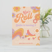 ローラスケート誕生日招待状 | Groovy Skate 招待状 (スタンド正面)