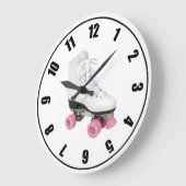 ローラスケート ラージ壁時計 (傾斜)