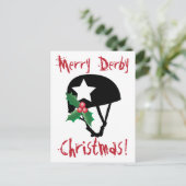 ローラダービークリスマスローラースケートで滑る シーズンポストカード (スタンド正面)