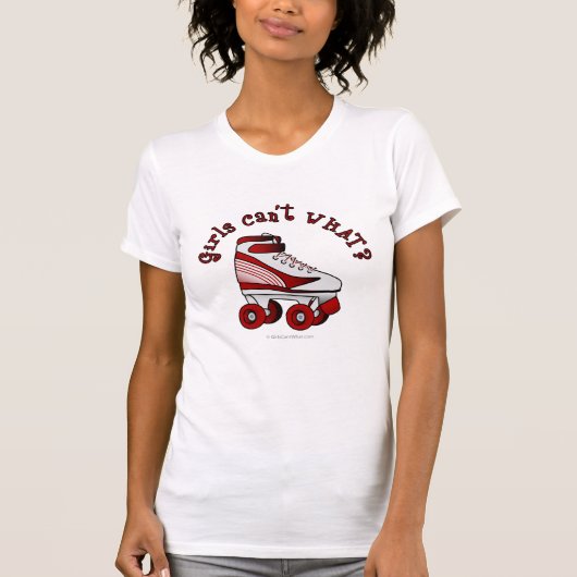 ローラダービースケート – 赤 Tシャツ (正面)