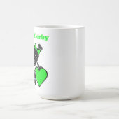 ローラダービーハート（緑） コーヒーマグカップ (中央)