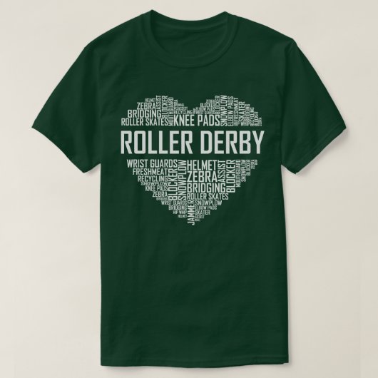 ローラダービーハート Tシャツ (デザイン正面)