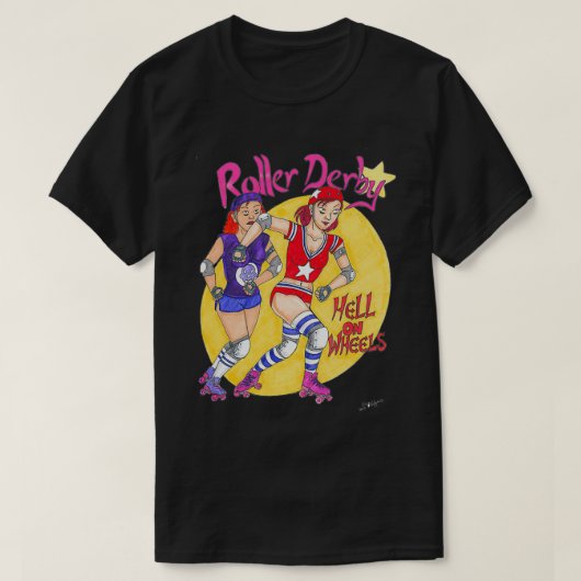 ローラダービー43 Tシャツ (デザイン正面)