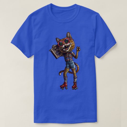 ローラディスコ子猫 Tシャツ (デザイン正面)