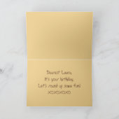 ローラハッピーバースデーパロミノホースカード カード (内部)