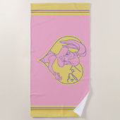 ローラハート署名 ビーチタオル (正面)