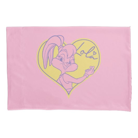 ローラハート署名 枕カバー (正面)