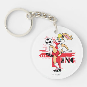 ローラバニー イングランド サッカー グラフィック キーホルダー