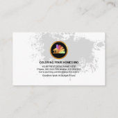 ローラブラシ絵画の壁面グラフィティ 名刺 (裏面)