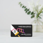 ローラブラシ絵画の屋上 名刺 (スタンド正面)