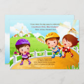 ローラブレードト招待状 招待状 (正面/裏面)